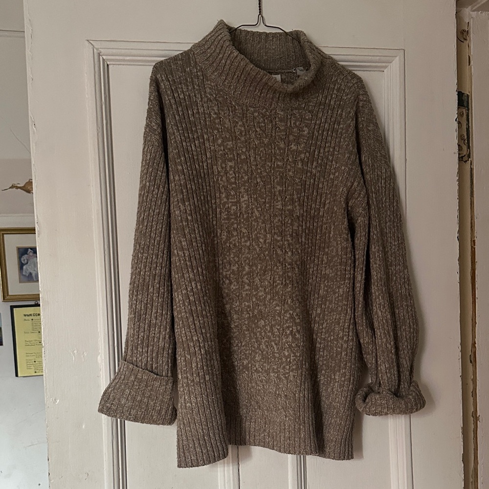 Cozy Brown Turtleneck Sweater